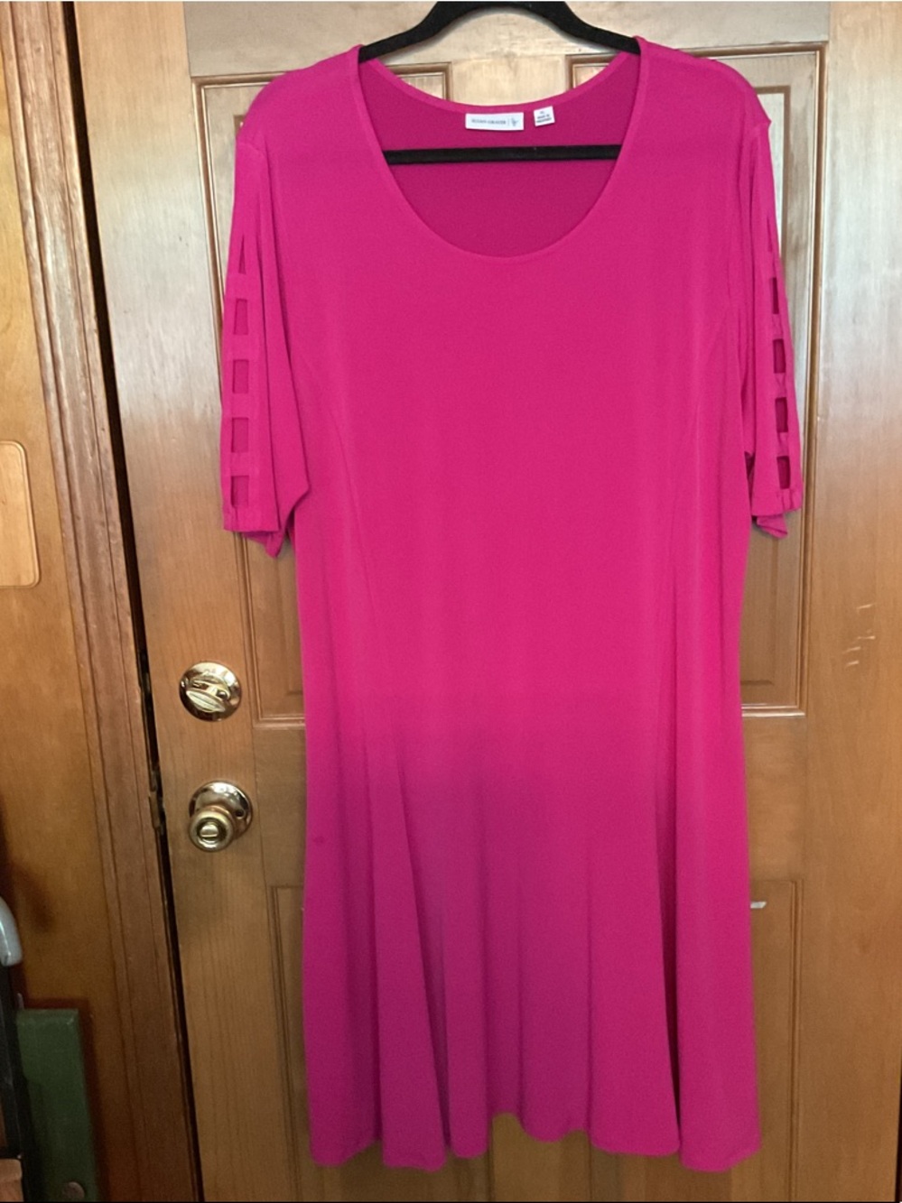 Susan Graver Bright Pink Swing Dress